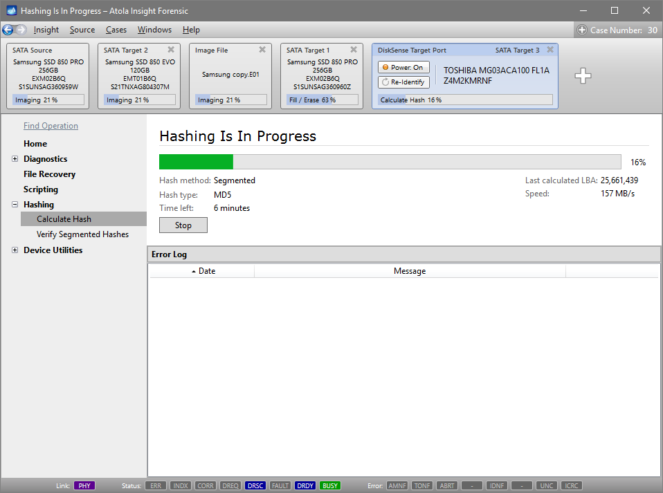 Hash calculation being executed in parallel